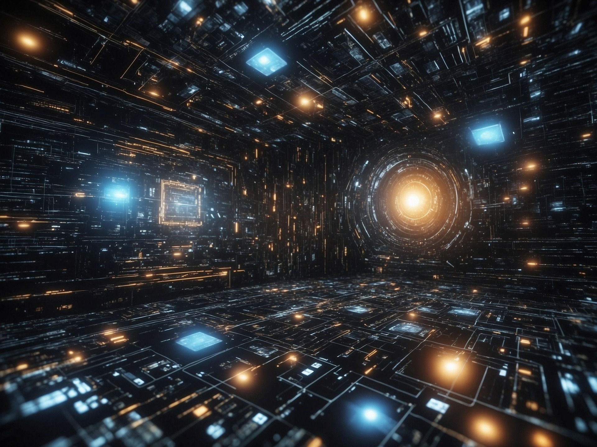 Digital tunnel background